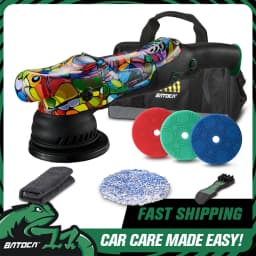 BATOCA P1 Professional DA Car Polisher 1000W 15mm Orbit 100% Unique Hand-Painted Graffiti Buffer Detachable 5M Cable Detailer