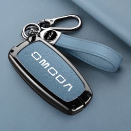 For Chery Omoda C5 E5 C9 Omoda 5 9 EV PHEV 2024 2025 Leather Car Key Case Cover Protector Key Cover Keychain Car Accessories