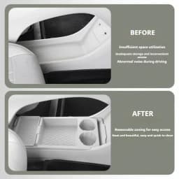 For Geely EX2 Proton eMAS 5 Silicone Center Console Lower Storage Box Non-Slip Car Organizer Tray