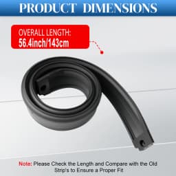 For Jeep Wrangler YJ 1987-1995 Rubber Cowl Seal to Windshield Frame 55009127, 55175778