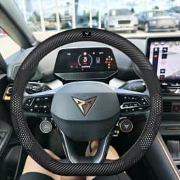 Car Breathable Anti-Slip Suede Leather Steering Wheel Cover For Cupra Formentor Terramar Tavascan Ateca Born Leon ST IBIZA Raval