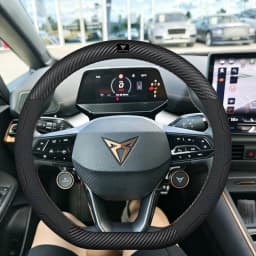 Car Breathable Anti-Slip Suede Leather Steering Wheel Cover For Cupra Formentor Terramar Tavascan Ateca Born Leon ST IBIZA Raval