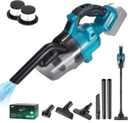 Portable Cordless Car Vacuum Cleaner With 6 Tips 2 Hepa Filters Multi-Functional Vacuum Cleaner for Makita 18v Battery Floor