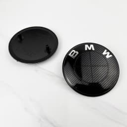 2PCS 82mm 74mm Car Front Hood Emblem Rear Boot Trunk Logo for BMW E30 E38 E39 E46 E60 E61 E90 X1 X3 X4 X5 X6 G20 E87 E60 E63 F01