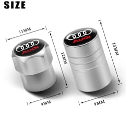 4Pcs For Audi Sports A4 B5 B6 B9 A1 A3 8L A6 C5 C7 Q3 Q5 Q7 Car Tire Tyre Valve Dust Caps Stem Covers Car Wheel Air Valve Cover