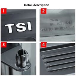 Engine Cover Dust Shield 04E103925H For EA211 1.4T Engine Compatible With V W Golf 7 MK7 Jetta Sagitar Lamando Lavida Bora Taos