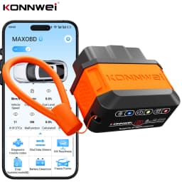 KONNWEI KW906 Bluetooth OBD2 Scanner Car Diagnostic Tool, Vehicle Code Reader, Live Data, Engine Check Scanner for Android iOS
