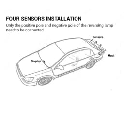 YASOKRO Car Led Parking Sensor Auto Car Detector Parktronic Display Reverse Backup Monitor System With 4 Sensors