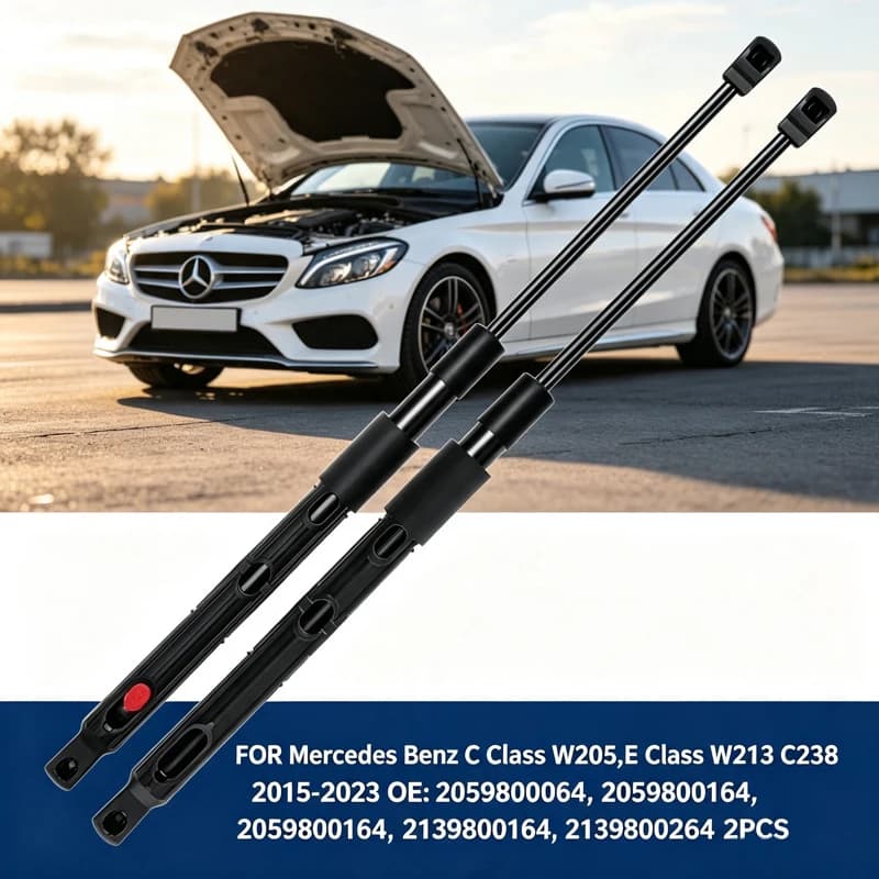 2PCS For Mercedes-Benz C Class W205 E Class W213 GLS C257 Hood Lift Support Gas Springs Bonnet Rod 2059800064 2059800164