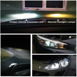Philips LED H4 H7 HB3 HB4 H8 H11 H16 Ultinon Essential Car Headlight 6000K Bright White HIR2 9012 9005 9006 LED Upgrade Lamps