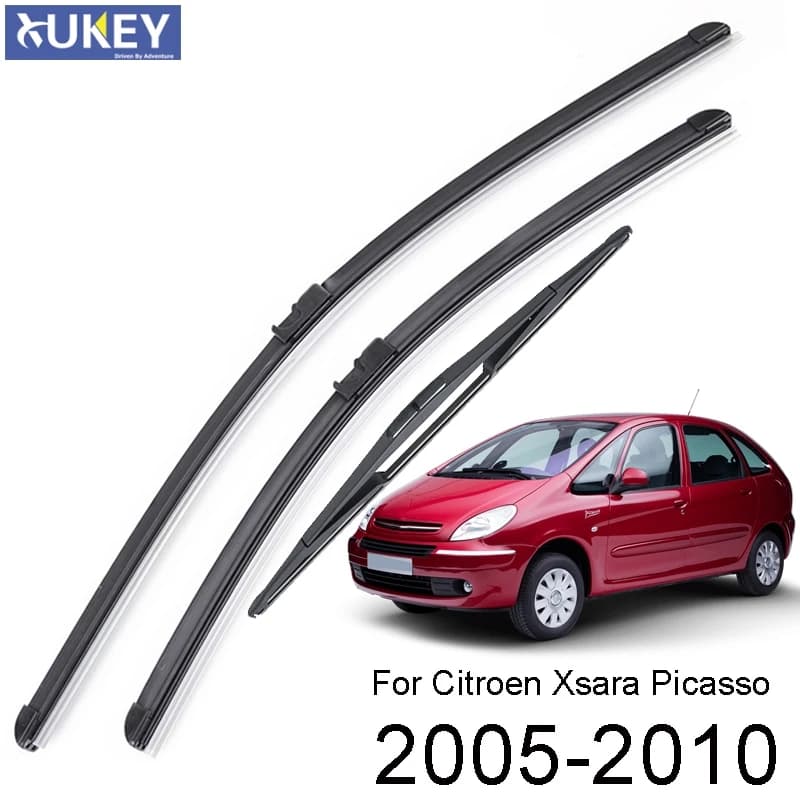 Xukey Front Rear Windshield Wiper Blades Kit For Citroen Xsara Picasso 2005 2006 2007 2008 2009 2010 26"26"16"