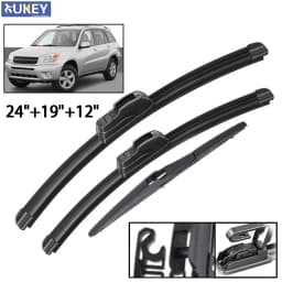 Xukey Front Rear Windscreen Wiper Blades Set For Toyota RAV4 XA20 2005 2004 2003 2002 2001 2000 24" 19" 12"