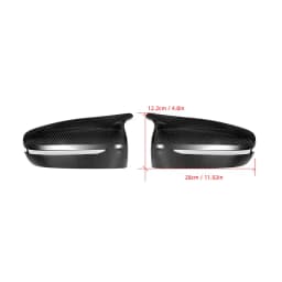 Real Dry Carbon Fiber Car Door Side Rearview Mirror Caps for BMW M5 Series F90 2017-IN OEM Style Mirror Cover Cap 1 Pair Glossy