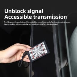 Smabee for Tesla Model 3 Y X S Car Key Card Protector Cover Auto Accessories PLAID Light Speed Label Silicone Key Card Holder