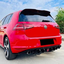 For VW Golf 7 MK7 ordinary/GTI/GTD 2013-2016 Car Rear Bumper Lip Diffuser Chin Tuning Spoiler with Lights Accessories Body Kits