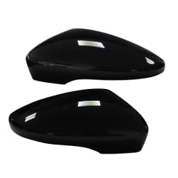 For VW Scirocco III 08-18 Gloss Black Side Wing Door Rearview Mirror Cover Caps Housing Fits Passat B7 2010-2014