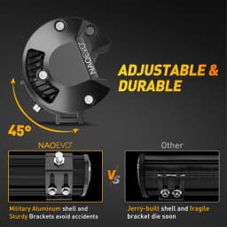 NAOEVO 20 Inch LED Light Bar 4Inch LED Lights 100W 24000LM Waterproof LED Off Road Driving Fog Lights Spot Flood Combo Light Bar