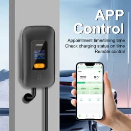 IPENGEN Type1 EV Charger Station 32A 40A 50A EVSE Wallbox APP Function 7.6KW 9.6KW 12KW Charging Station Electric Vehicle Car