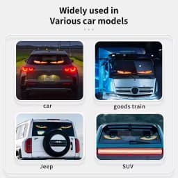 APP 2M Devil‘s Eyes LED Matrix Panel Screen Light Remote Control Animation Display LED Screen Light for Car Truck Windshield