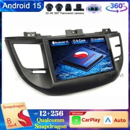 Android 15 Car Radio For Hyundai Tucson IX35 3 2015 2016 2017 2018 Multimedia Wireless Carplay Auto Qualcomm QLED Navigation DSP
