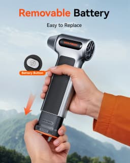 WOLFBOX MF200 Electric Air Duster Air Blower-320g Wind Pressure, Rechargeable 3-Gear Brushless Motor for Car/PC/Home/Outdoor