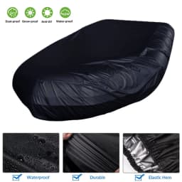 Inflatable Boat Cover V Shape Waterproof Dustproof AntiUV Rain Snow Dinghy Fishing Rubber Boat Marine Boat Universal Kayak Cover