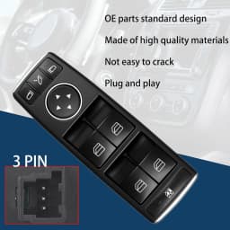 Master Power Window Switch Button Front Driver Side For Benz C230 C300 E350 E63 W212 E-Class W204 C117 G500 G550 C2 A2049055402