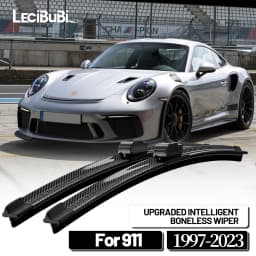 For Porsche 911 1997-2023 2004 2008 2010 2012 2018 2019 2021 2pcs Front Windshield Wiper Blades Windscreen Wipers Carbon Fibre
