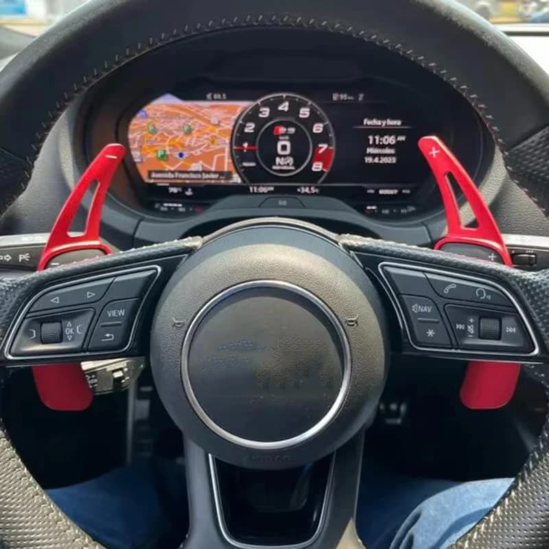 Aluminum Alloy Steering Wheel Paddle Shift for Audi 2017-2019 S3 S5 SQ2 SQ5 TT A3 8V A4 A5 Q2 Q3 Q5 Q7 - Performance Upgrade Acc