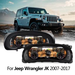 Digital Instrument Cluster Display For Jeep Wrangler JK 2007-2017 Speedometer 12.3”HD screen1920*720/2S Fast Boot/Plug&Play