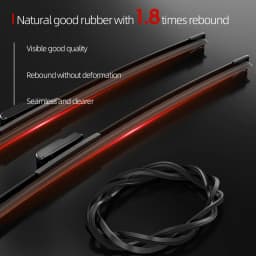 For Hyundai Genesis 2008-2023 2013 2014 2015 2016 2021 2022 2pcs Front Windshield Wiper Blades Windscreen Wipers Carbon Fibre
