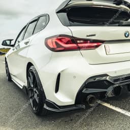 Maxton Style Rear Bumper Side Canard Splitter Diffuser Corner Guard Tuning For BMW 1 Series F40 M Pack M135i 128ti 2019-2024
