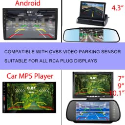 CVBS Video Parking Assistance System | Digital Display Monitor with Radar Detection & Visual Alerts