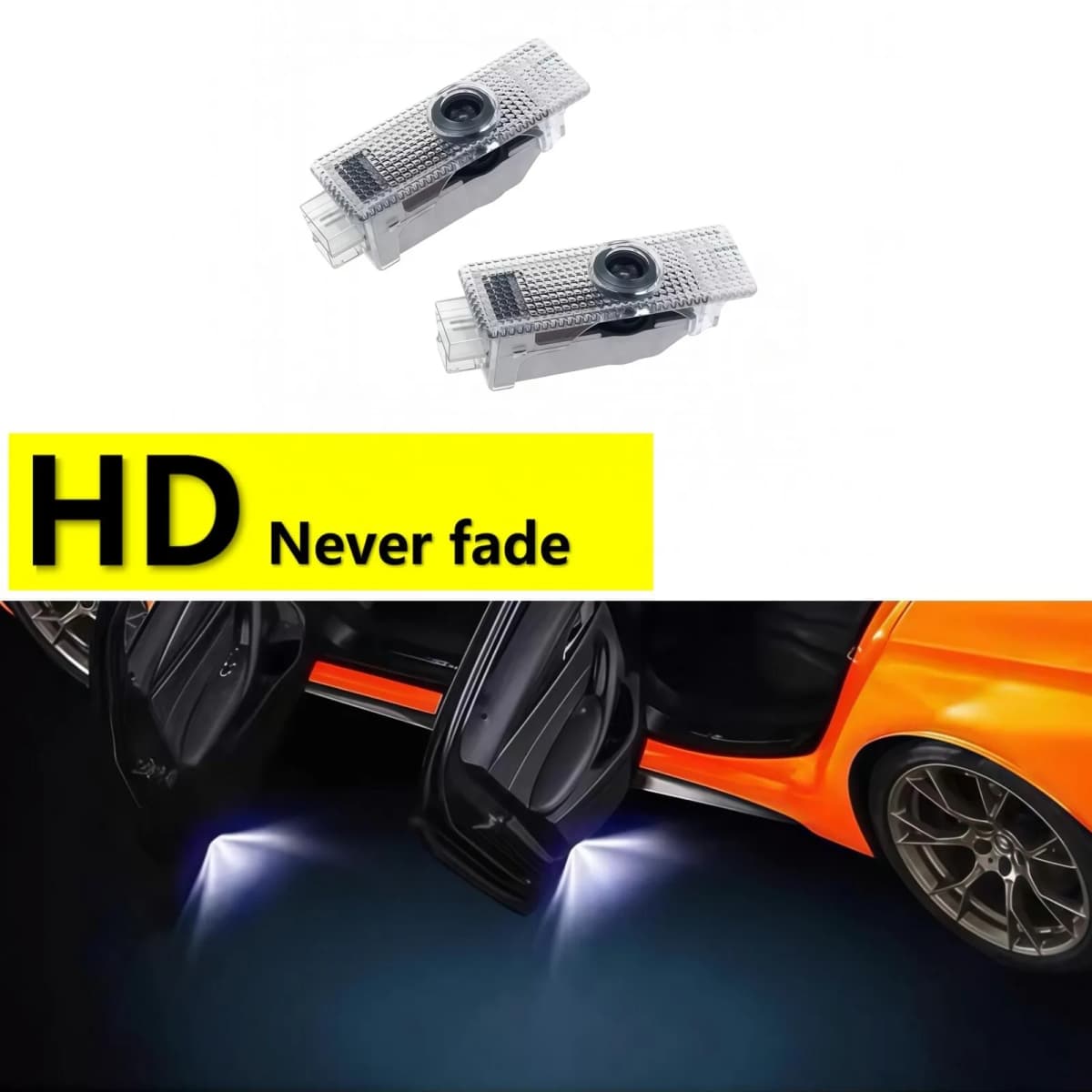 HD 2 LED Car Door Projector Welcome Light Accessories For BMW M E60 E61 F07 F10 F11 E63 E65 E66 E90 E92 E84 F30 F32 G30 X1 X3 X5