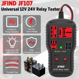 Car Relay Tester Voltage Tester Diagnostic Tools 12V 24V LED Indicator Car Battery Checker Electronic Test Auto Repair Tool