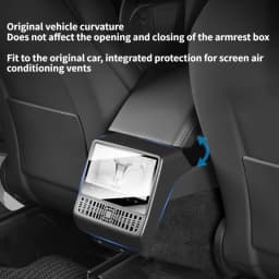 Rear Air Vent Protective Cover Screen Tempered Film Integrated for Tesla Model 3 Highland Model Y Juniper ModelYL Car Accessorie