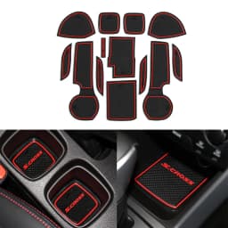 Car Door Inner Slot Mats Accessory For Suzuki SX4 S Cross S-Cross 2014- 2023 Anti-Slip Gate Slot Mat Door Groove Cup Pad Coaster