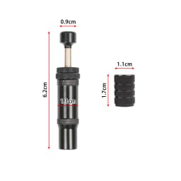 4pc Black Adjustable Auto-Stop Tire Air Down Kit Screw-on Tyre Deflator Tool For Offroad 4x4 Vehicle Accessories
