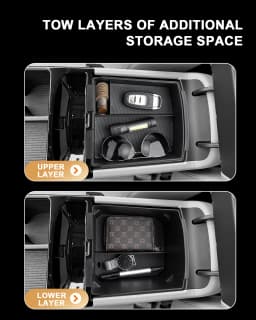 LFOTPP Car Central Storage Box for Hyundai Tucson NX4 Limited 2025 2026 Armrest Storage Box Auto Hyundai Tucson 2026 Accessories
