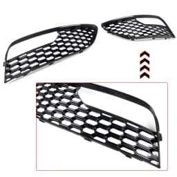 2X Honeycomb Mesh Hex For Audi A3 Standard 2013-2016 Racing Style Front Bumper Fog Light Grille 8V3807681 8V3807682 Accessories