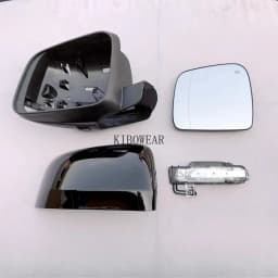 1pc Side Mirror Frame Cover Glass trim for DODGE Durango WD JEEP GRAND CHEROKEE IV WK WK2 2014-2021 Turn signal part replace