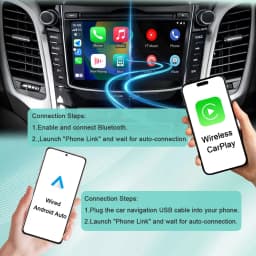 7"Android Car Radio for Toyota Corolla E120 2003-2006 Wireless CarPlay Android Auto GPS WiFi BT FM HD Touch Screen Stereo Player
