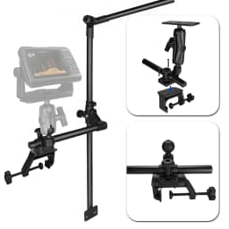VINmounts Heavy Duty C-Clamp Mount Compatible with RAM Systems 1"and 1.5"Size Round Ball Bases,Aluminum Kayak Mount,3.27Inch Jaw