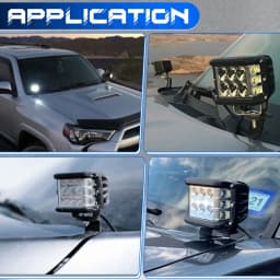 Hood Ditch LED Light Brackets for 2014-2026 Toyota Hilux ,Offroad Hood Hinge Light Mount Brackets kit for Pod Work Lights.