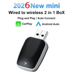 FLIXIVI 2026 2in1 Wireless CarPlay Android Auto Wireless Adapter Plug and Play Fast Connect Universal for Nissan Car Adapter