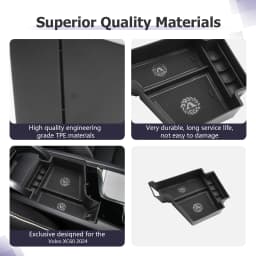 RUIYA for Volvo XC60 XC90 V60 S60 V90 S90 2017-2025 RHD Car Armrest Storage Box Auto Storage Box Volvo XC60 XC90 Accessories