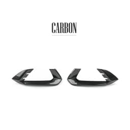 For Kia Sportage NQ5 2023-2026 Carbon Fiber Style Black Front Fog Light Lamp Cover Trim Accessories LHD/RHD