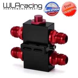 Oil Cooler Thermostat Sandwich Plate Filter Engine Transmission Oil Cooling Adapter 10AN Inline Fluid Control Bypass