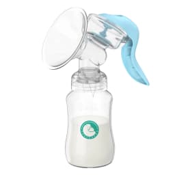 Manual Breast Pump Food Grade Silicone BPA-Free Portable Breastfeeding Milk Extractor With Soft Cushion&Gentle Suction MB7