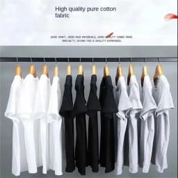 100% Cotton Men's T-shirt O-neck Solid Color Bottoming Shirt Universal Casual Breathable T-shirt Tops Spring Autumn